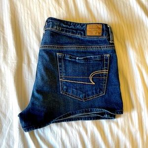 American Eagle dark wash short shorts